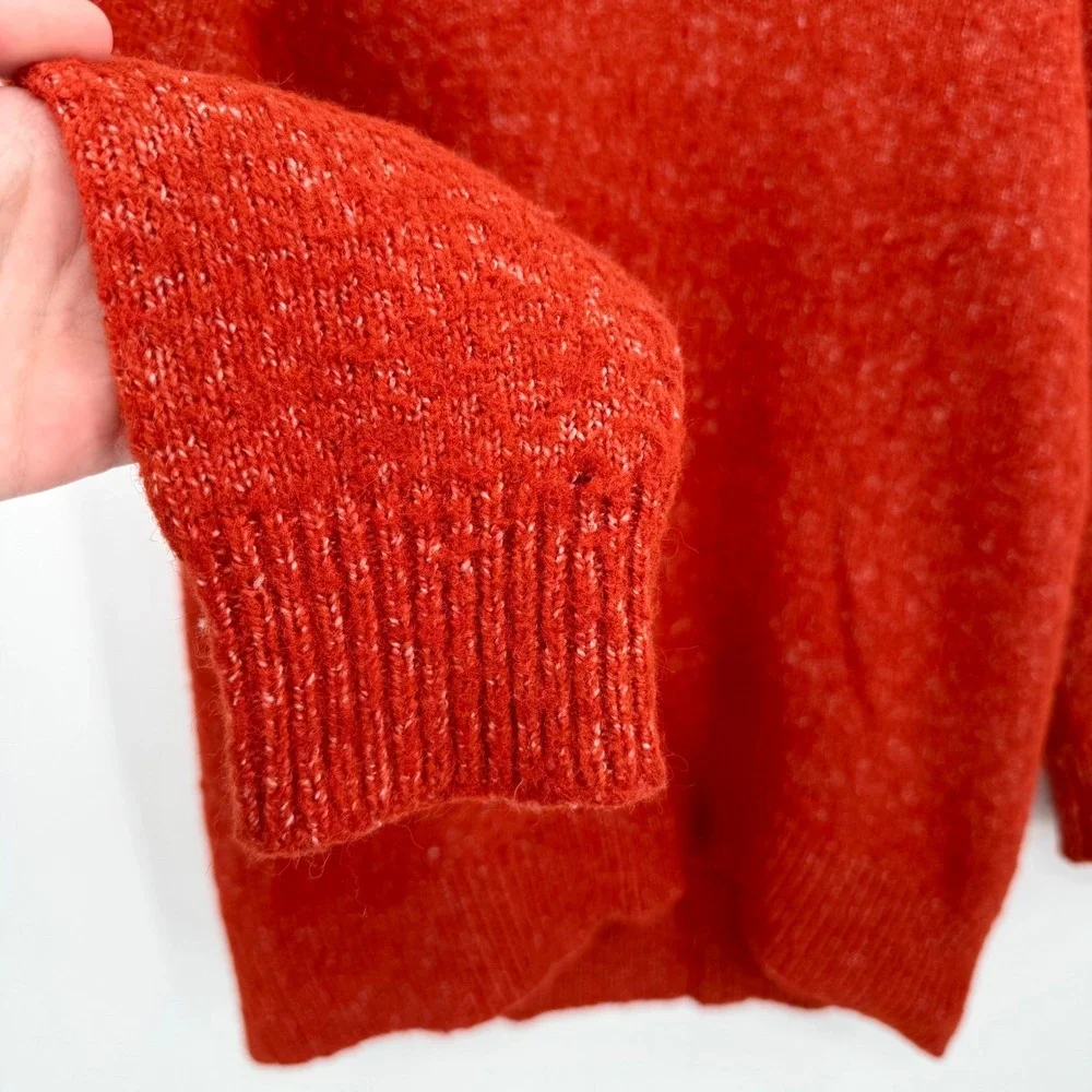Old Navy Cozy Cocoon Orange Tunic Fox Long Sleeve‎ Sweater Women's SP